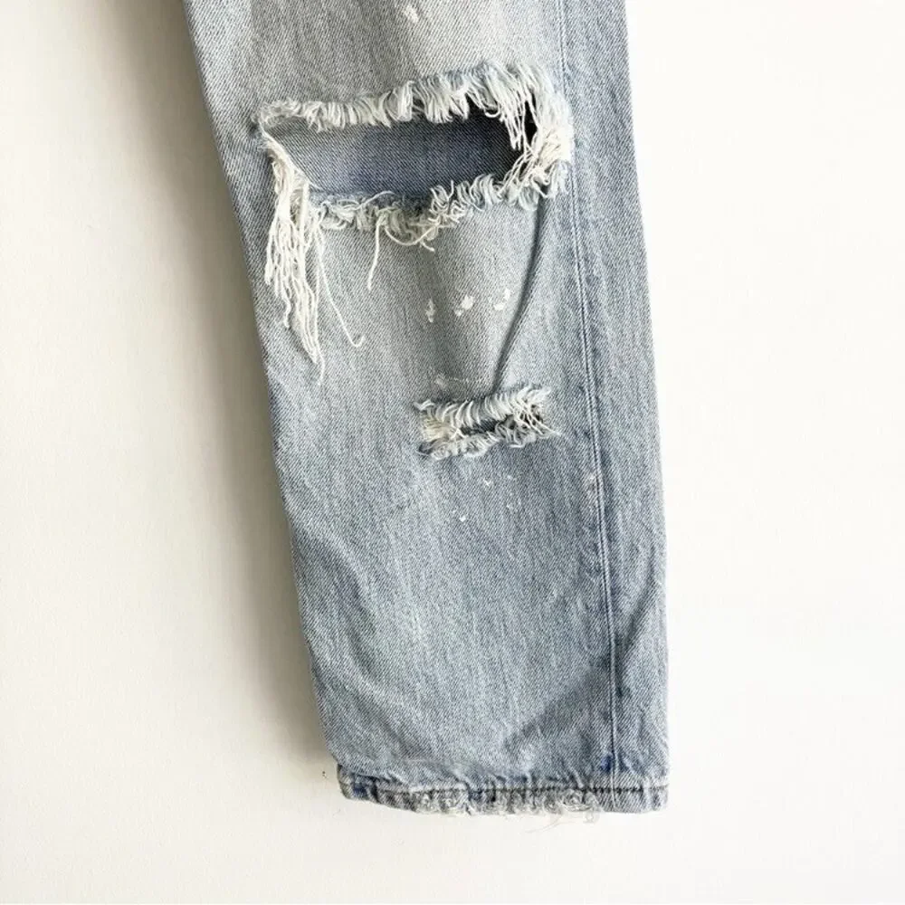 Zara 2 Jeans Femmes Against Trump Fascism LGBTQ Allies Femme - Picture 6 of 8